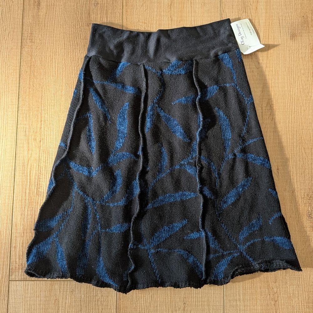 ooak HANDMADE KNIT SKIRT funky XS S
